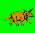Dibujo Triceratops pintado por lander0101