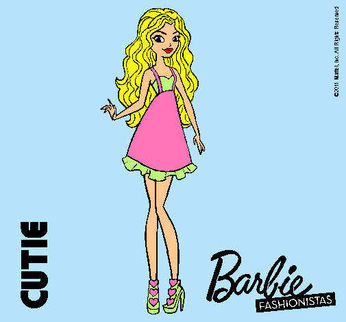 Dibujo Barbie Fashionista 3 pintado por Anto265