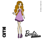 Dibujo Barbie Fashionista 3 pintado por cholita