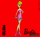 Dibujo Barbie Fashionista 5 pintado por glam