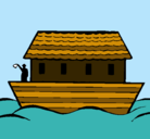 Dibujo Arca de Noe pintado por amorcitos