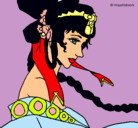 Dibujo Princesa china pintado por raymar 