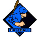 Dibujo Logo de béisbol pintado por hghg