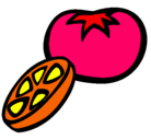 Dibujo Tomate pintado por keren