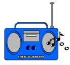 Dibujo Radio cassette 2 pintado por NARDY