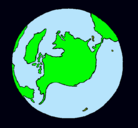 Dibujo Planeta Tierra pintado por maiaparis