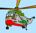 Dibujo Helicóptero al rescate pintado por couco