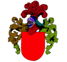 Dibujo Escudo de armas y casco pintado por fjuyyht
