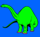 Dibujo Braquiosaurio II pintado por balches