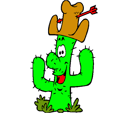 Cactus con sombrero