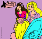 Dibujo Barbie y sus amigas sorprendidas pintado por 012345678910