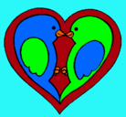 Dibujo Pajaritos enamorados pintado por GUILLERMOGZ