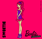 Dibujo Barbie Fashionista 6 pintado por estre