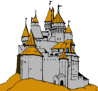 Dibujo Castillo medieval pintado por jonatan