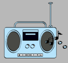 Dibujo Radio cassette 2 pintado por AlbErt0