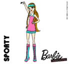 Dibujo Barbie Fashionista 4 pintado por cholita