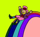 Dibujo Duende en el arco iris pintado por ANALIA