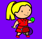 Dibujo Chica tenista pintado por KEIHA