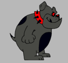 Dibujo Bulldog inglés pintado por jowel