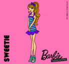 Dibujo Barbie Fashionista 6 pintado por cari