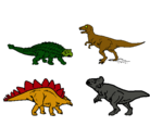 Dibujo Dinosaurios de tierra pintado por 666666666666