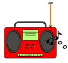 Dibujo Radio cassette 2 pintado por josemary