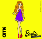 Dibujo Barbie Fashionista 3 pintado por prima