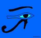Dibujo Ojo Horus pintado por johan3121