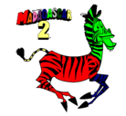 Dibujo Madagascar 2 Marty pintado por jsebas