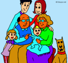 Dibujo Familia pintado por xioma