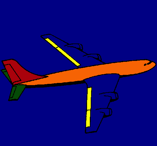Dibujo Avión pintado por nahbbbbb