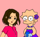 Dibujo Sakura y Lisa pintado por justinbieber