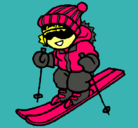 Dibujo Niño esquiando pintado por 9566882