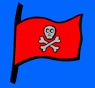 Dibujo Bandera pirata pintado por Ernestito
