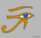 Dibujo Ojo Horus pintado por sehjgju