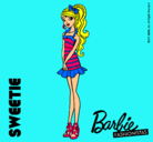 Dibujo Barbie Fashionista 6 pintado por Valu001