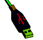 Dibujo USB pintado por villeta