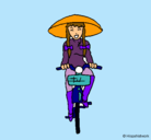 Dibujo China en bicicleta pintado por r5tyhgh