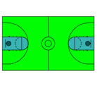 Dibujo Cancha pintado por jahn