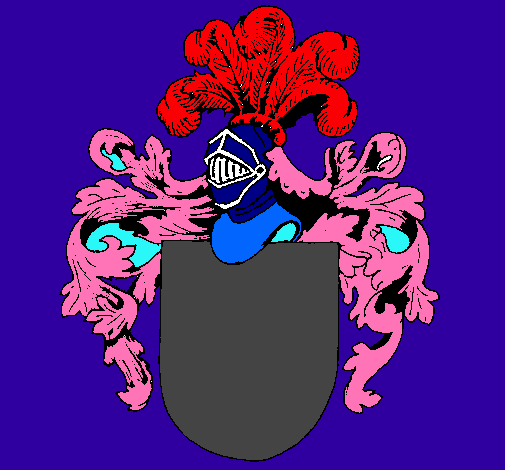 Escudo de armas y casco