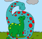 Dibujo Dinosaurios pintado por 5692
