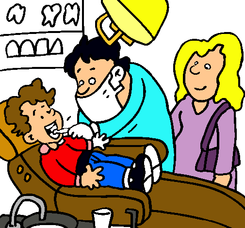 Niño en el dentista