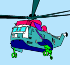 Dibujo Helicóptero al rescate pintado por aldahir