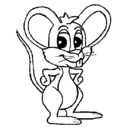Dibujo Ratón pintado por dorothy