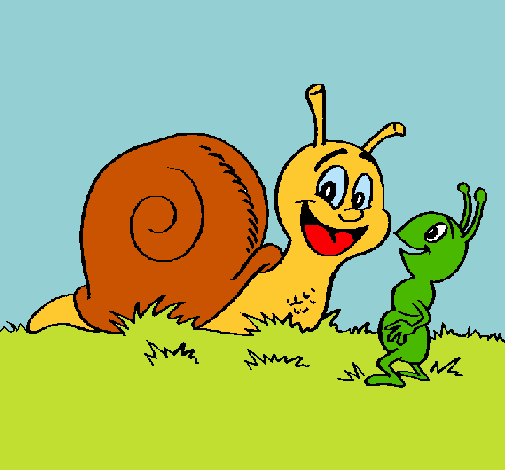 Caracol y hormiguita