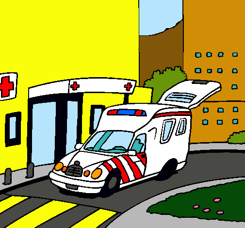 Ambulancia en el hospital