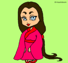 Dibujo Princesa con kimono pintado por Lo0kItAah