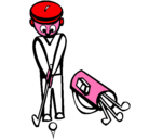 Dibujo Jugador de golf II pintado por GOLF