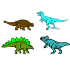 Dibujo Dinosaurios de tierra pintado por eitan