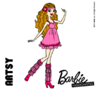 Dibujo Barbie Fashionista 1 pintado por cholita